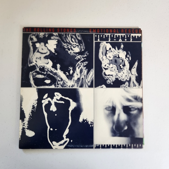 The Rolling Stones Vinyl Record Emotional Rescue with Poster First Pressing EX - Picture 13 of 13